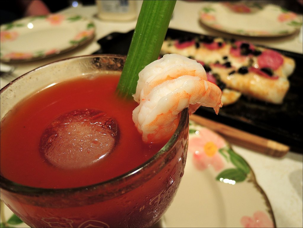 Bloody Mary with Shrimp